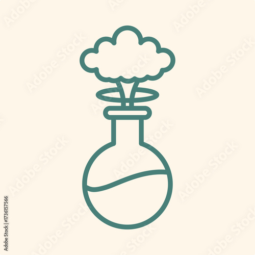 Lab Explosion trendy artwork design useful creative vector Illustration magnificent colorful background