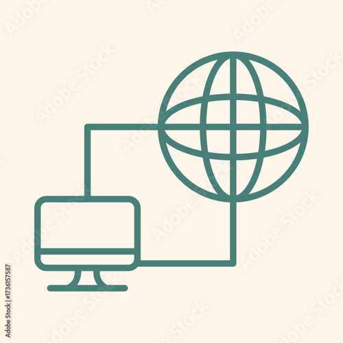 Network trendy artwork design useful creative vector Illustration magnificent colorful background