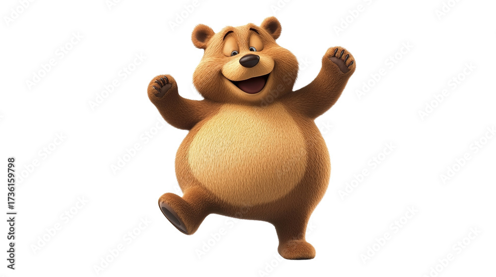 Obraz premium brown bear with a smile