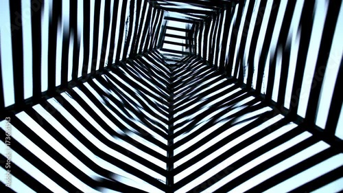 Wallpaper Mural Striped Structure View Abstract Architectural Interior Perspective Torontodigital.ca