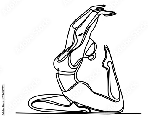 yoga woman vector
