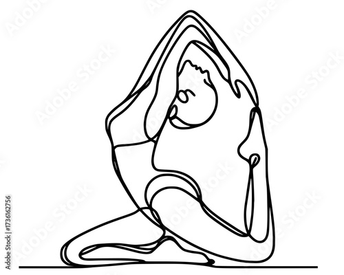 girl in yoga pose