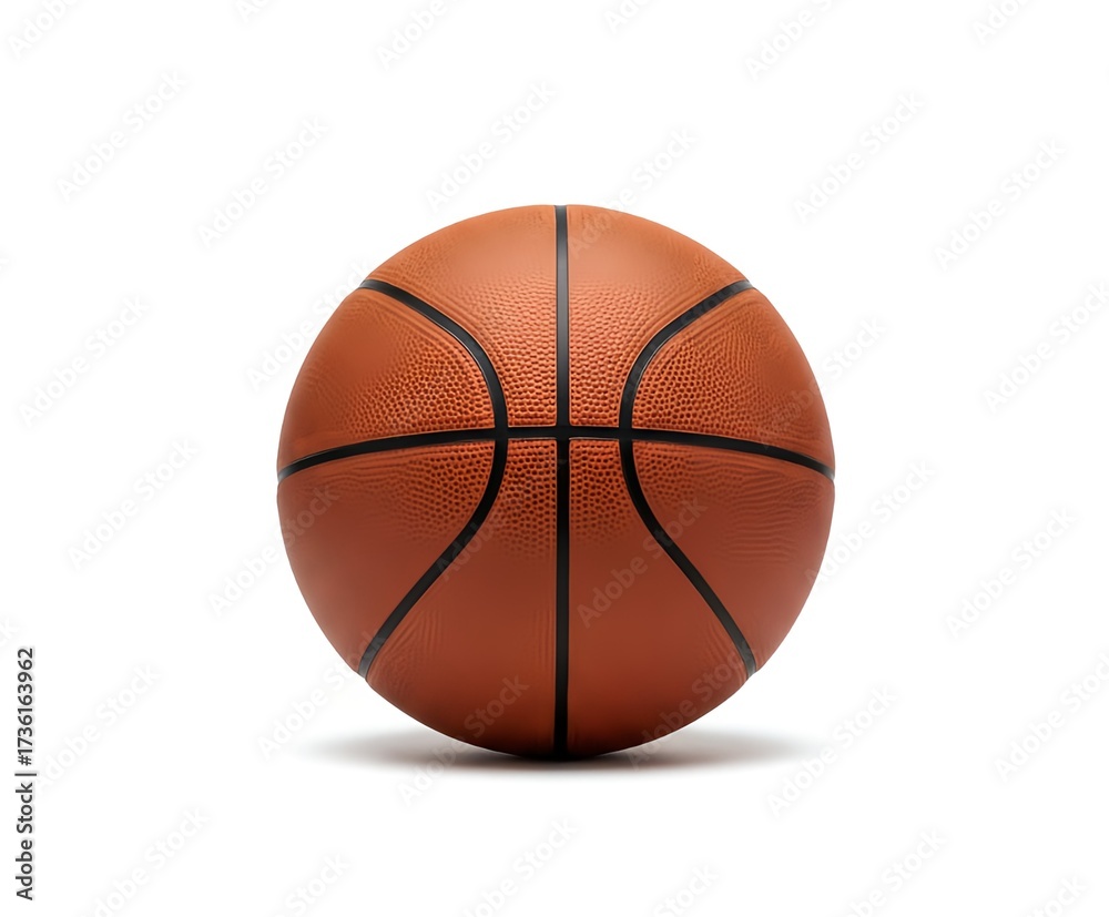 Fototapeta premium Basketball isolated on white background