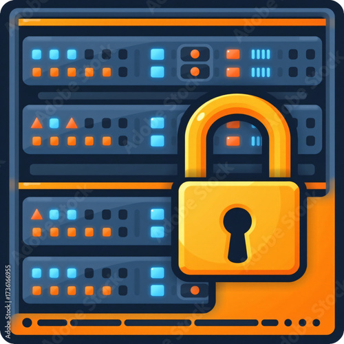 Data security measures for server management it department graphic design digital environment close-up view cybersecurity strategies
