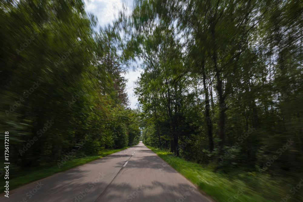 Fototapeta premium views of the road highway on a sunny day in summer. 