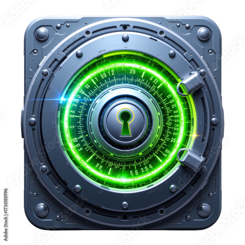 Unlocking security advanced lock mechanism technology lab digital content cyber environment close-up view innovation concept