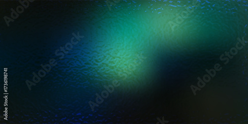 Blue light leaks and gradient over an abstract grainy background. Grainy colorful warm blue light leaks on a black background with a dust texture. eps10