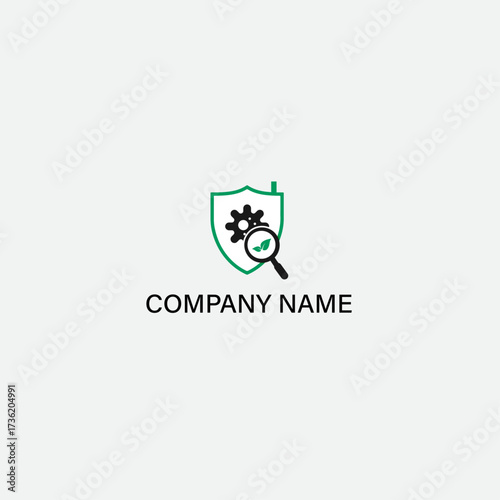 Mold Cleaning and Removal Logo Design Eco Friendly Sanitation and Disinfection Icon