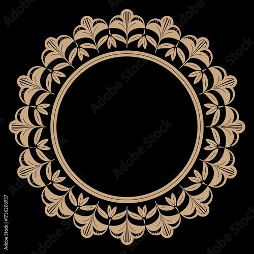 Round Mandala Design Vector