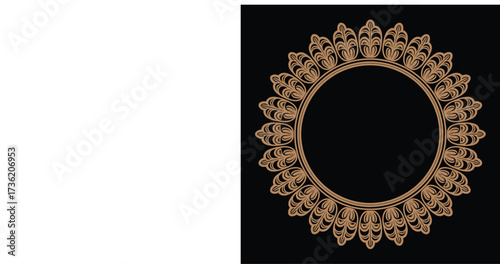 Round Mandala Design Vector