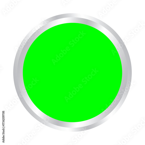 silver frame green screen vector design illustration