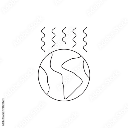 Global Warming Hot Earth Climate Change Symbol