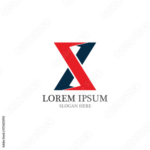 Free Download X Letter Logo Template vector icon - GFXLoad
