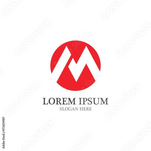 Free Download M Letter Logo Template - GFXLoad