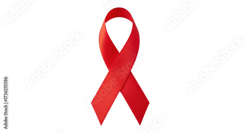 Фотография Isolated Red Ribbon awareness for AIDS prevention and other diseases, healthcare