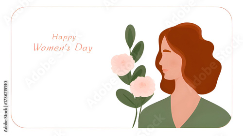 girl with a flower