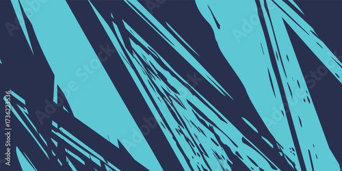 Abstract blue banner design vector, dynamic sporty horizontal background template for media promotion or web banner