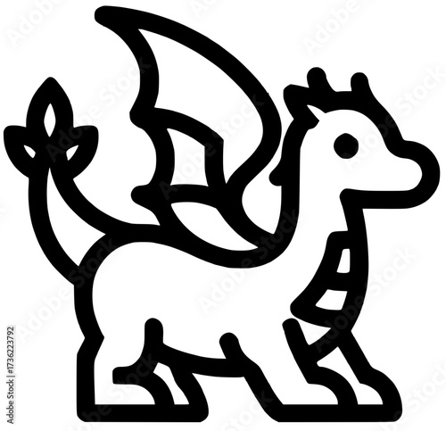 vector illustration of a dinosaur
