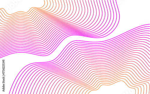 Wavy line pattern. Modern line abstract background. Abstract wavy lines background. Gradient wavy lines pattern background. Curved gradient line artwork. Wave line vector illustration.