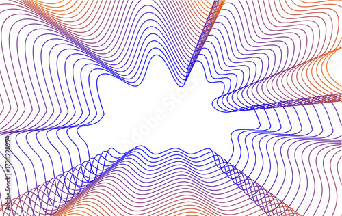 Wavy lines pattern. Abstract background with lines and waves. Abstract wavy lines background. Colorful wavy lines on white background. Gradient lines artwork. Modern abstract wavy background.