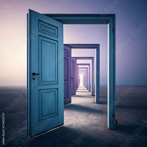 a series of unlimited doors inside each other