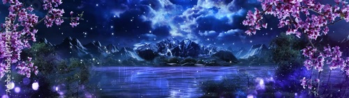 Moonlight Sakura Lakes Wedding Video Backdrop
