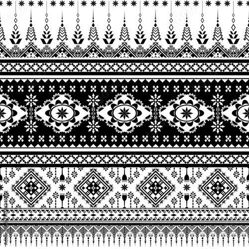 Native Abstract geometric Ethnic pattern seamless.