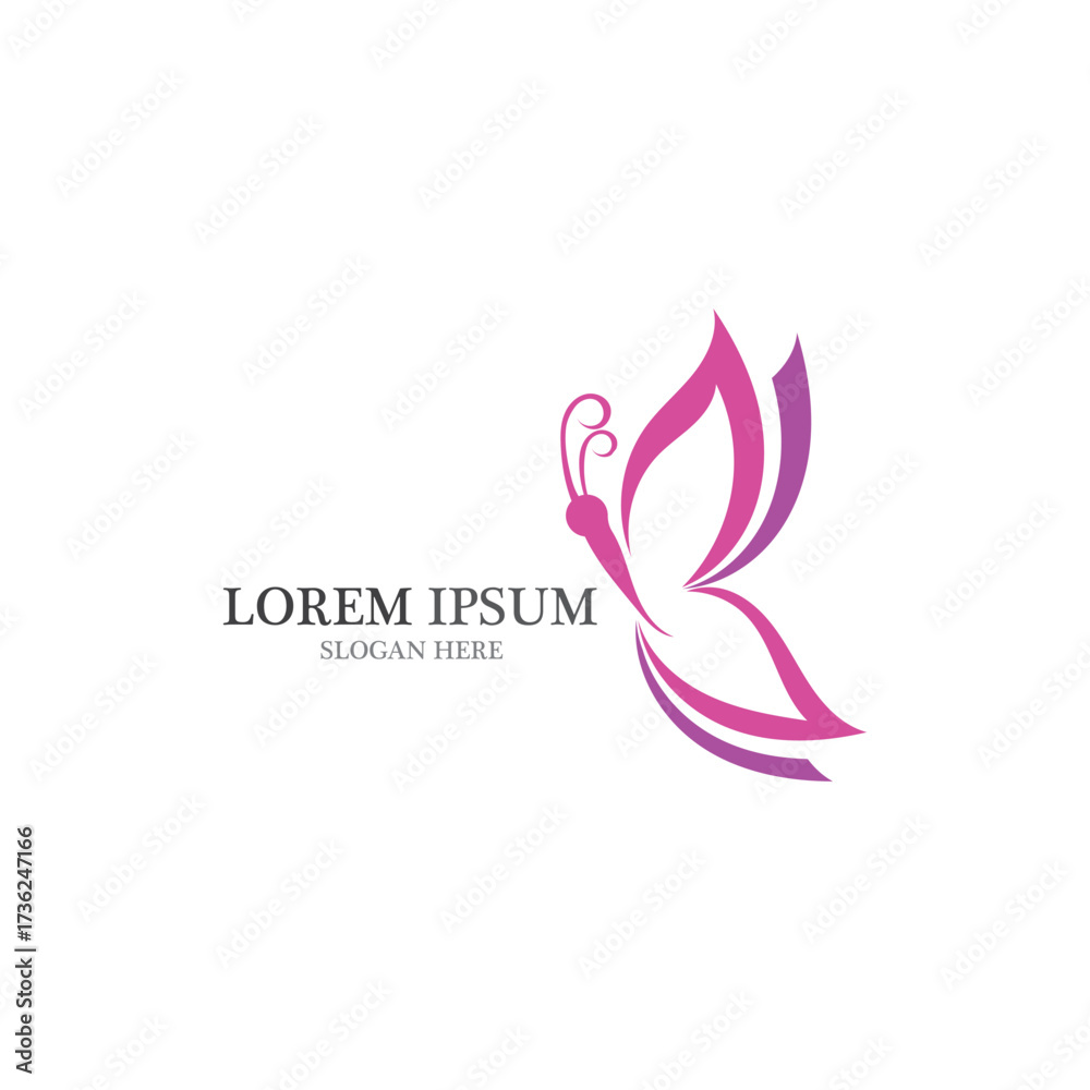 Fototapeta premium Beauty Butterfly icon design