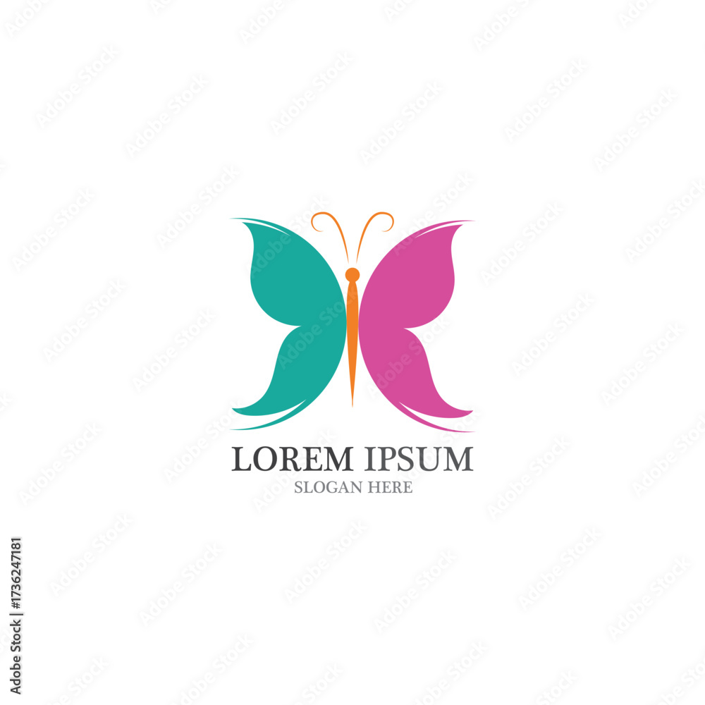 Fototapeta premium Beauty Butterfly icon design