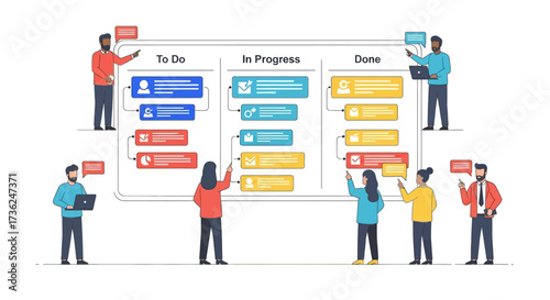 Collaborative Kanban Board Workflow Visualization for Agile Project Management