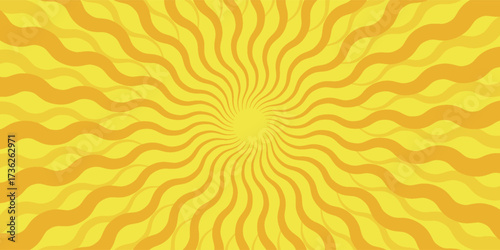 Background material used in Japanese manga. yellow and orange simple effect lines
