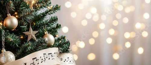 A serene church scene filled with the spirit of caroling during Christmas.