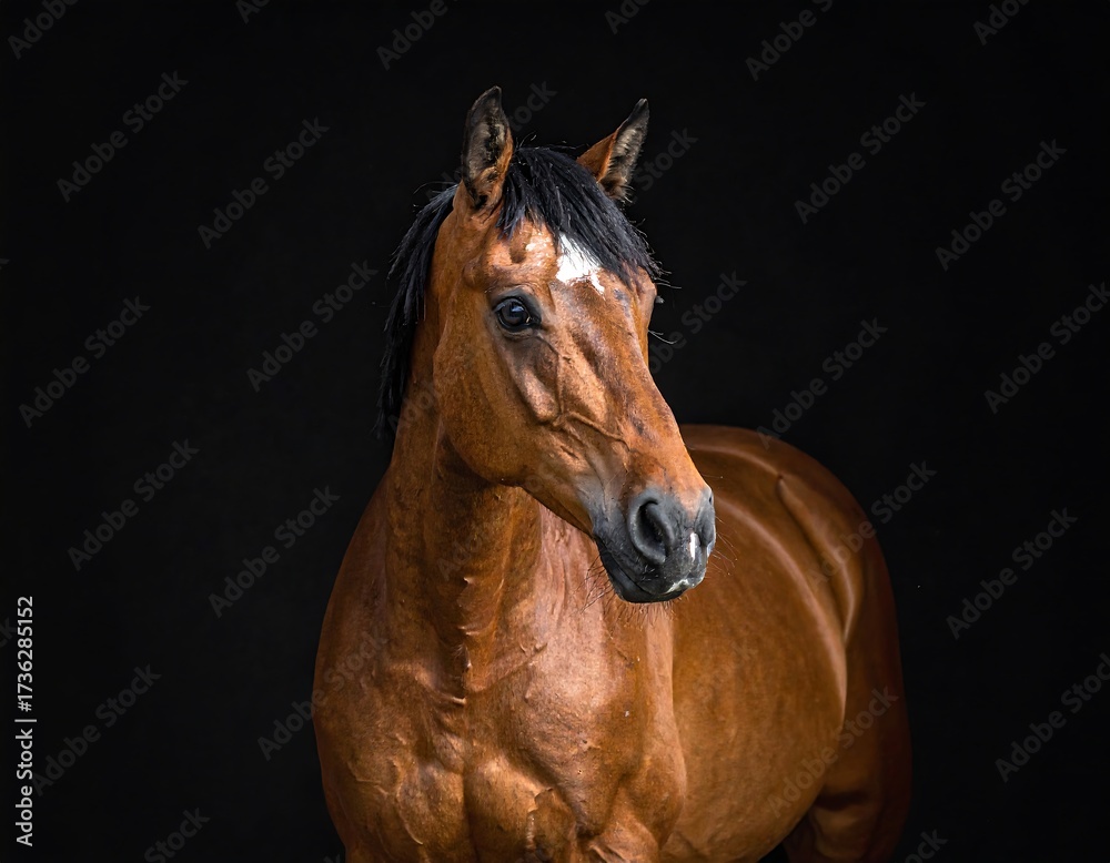 Fototapeta premium Close-up portrait of a horse (3)