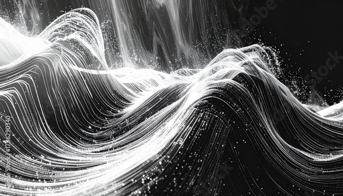 白黒ノイズが揺らめくデジタル砂嵐のグレイングテクスチャ
– Abstract Black and White Static Noise Pattern, Digital TV Snow Effect