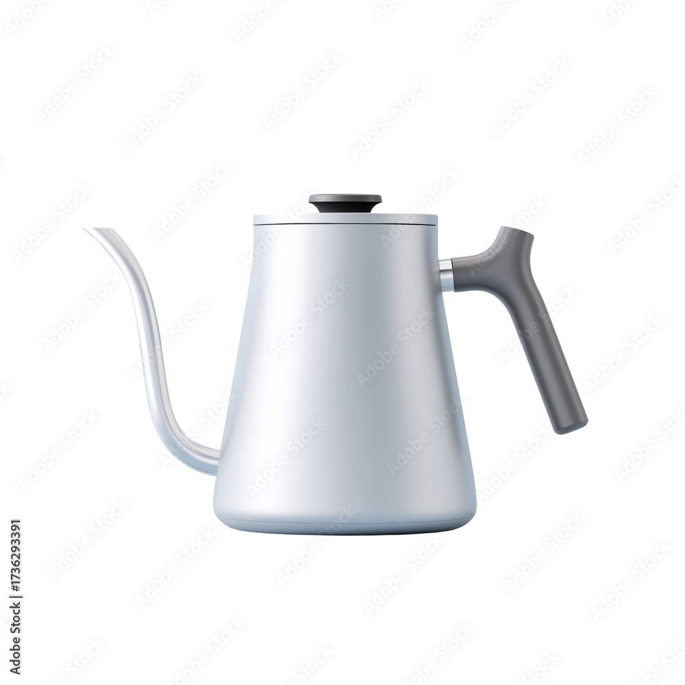 Fototapeta premium A stylish coffee drip kettle icon a transparent