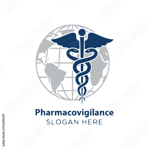 Pharmacy logo design vector template.