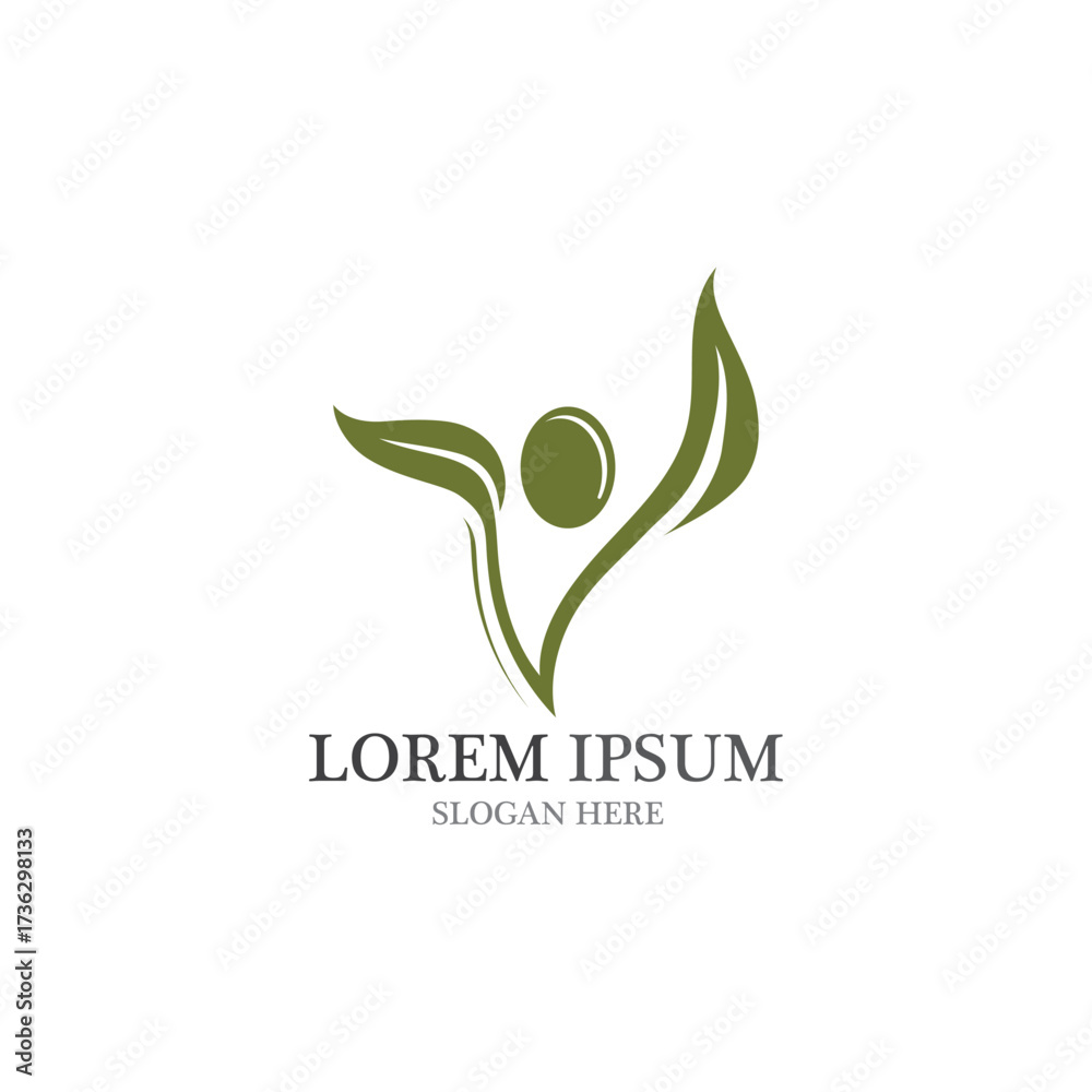 Fototapeta premium Olive logo template vector design