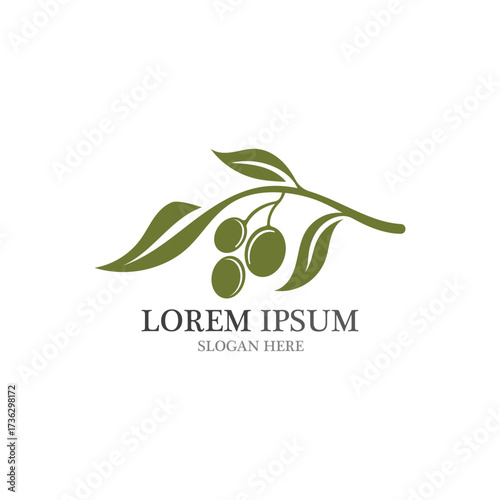 Olive logo template vector design
