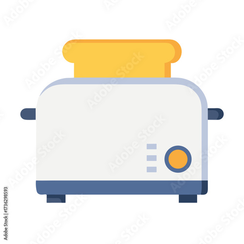 Toaster Kitchen Appliance Flat Simple Vector Icon