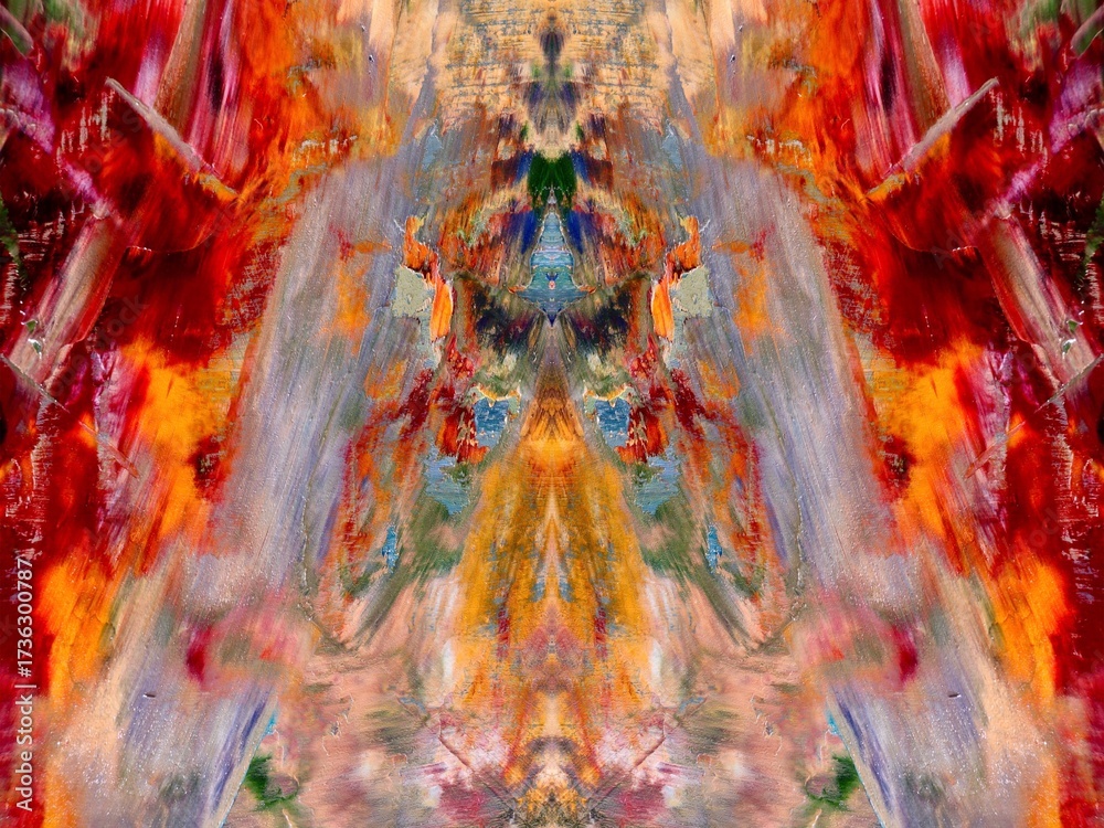 Naklejka premium Abstract art background . Hand painting artwork on canvas .