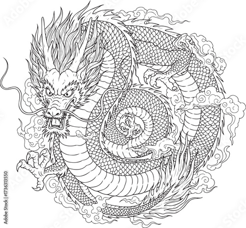 Detailed Hand-Drawn Vector of Power and Fortune