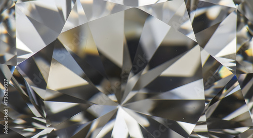 Close up of a sparkling diamond