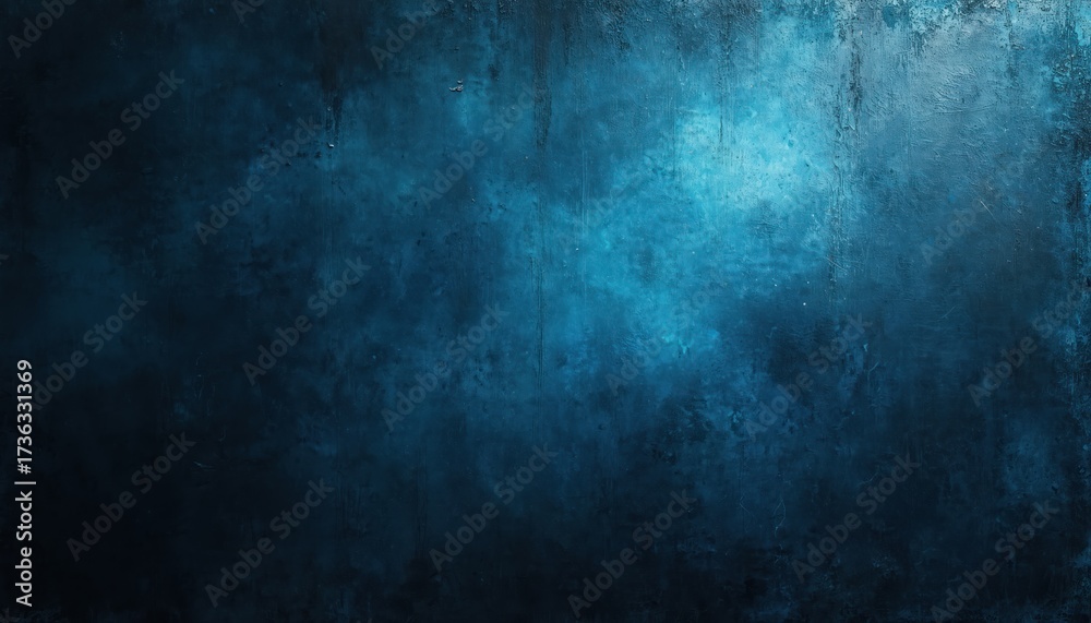 Fototapeta premium Dark blue grunge background, suitable for design projects. Texture conveys mystery, depth. Useful for presentations, web design, digital art. Gives industrial moody aesthetic, artistic canvas