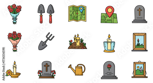 Cemetery tools and items garden care  memorial a tribute to loved ones creating peaceful gardens for remembrance suitable for memorial websites
