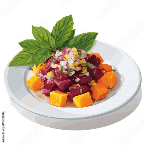 Sangrecita Peruvian Chicken Blood Dish with Herbs and Spices