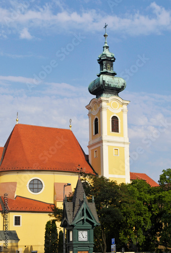 the church of Carmelite and bell tower, Gyor, Hungary