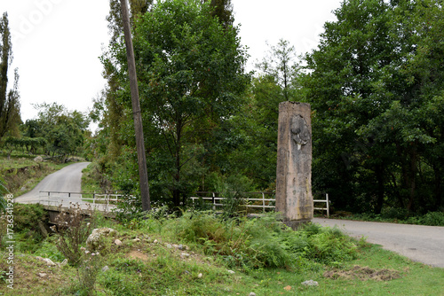 The old abandoned Soviet bridge