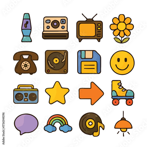 set of icons for web design