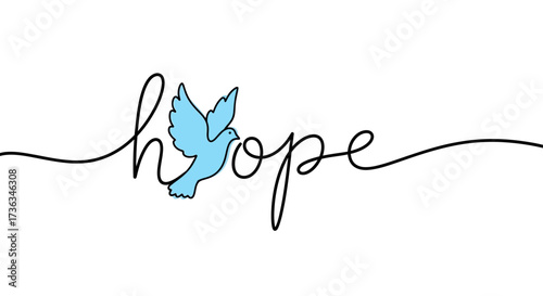 Hope bird illustration