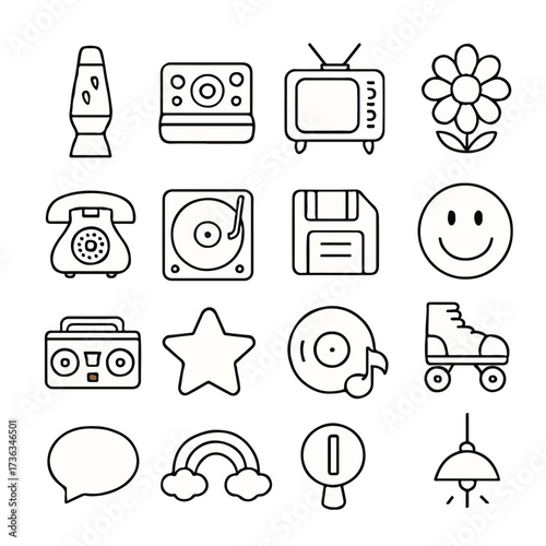 set of icons